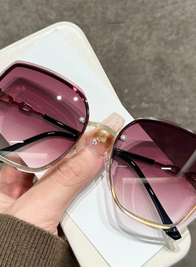 2024 New Womens Oversized Sun Glasses Fashionable Sunl