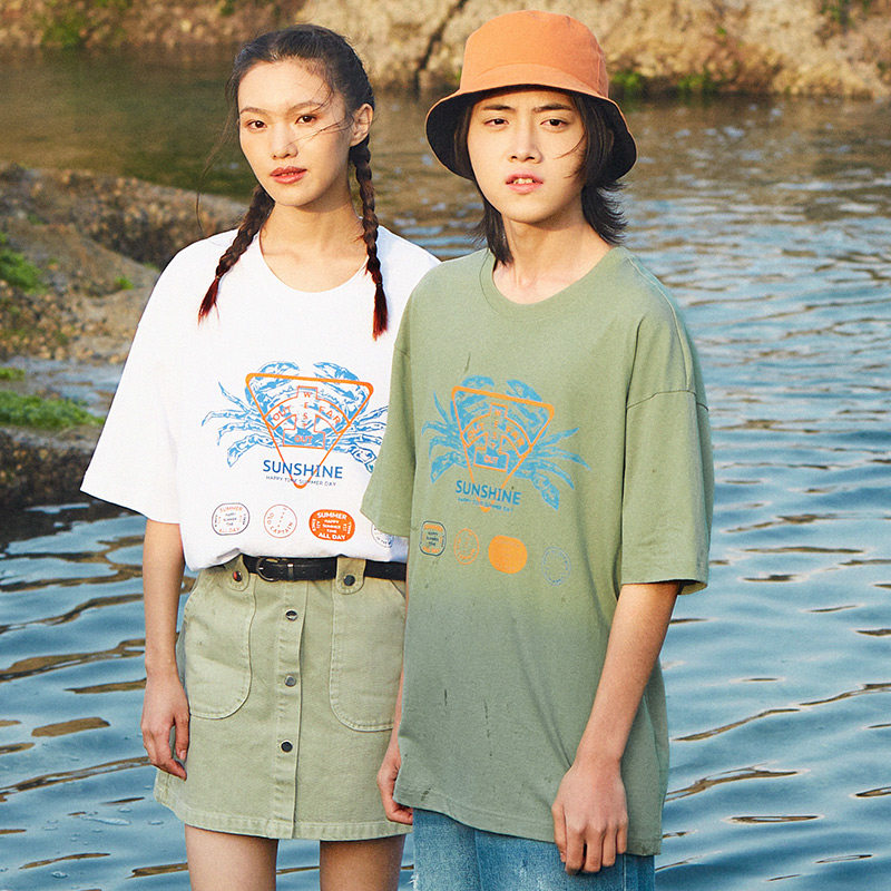 a21夏季2021新款男装宽松短袖t恤 a21T恤