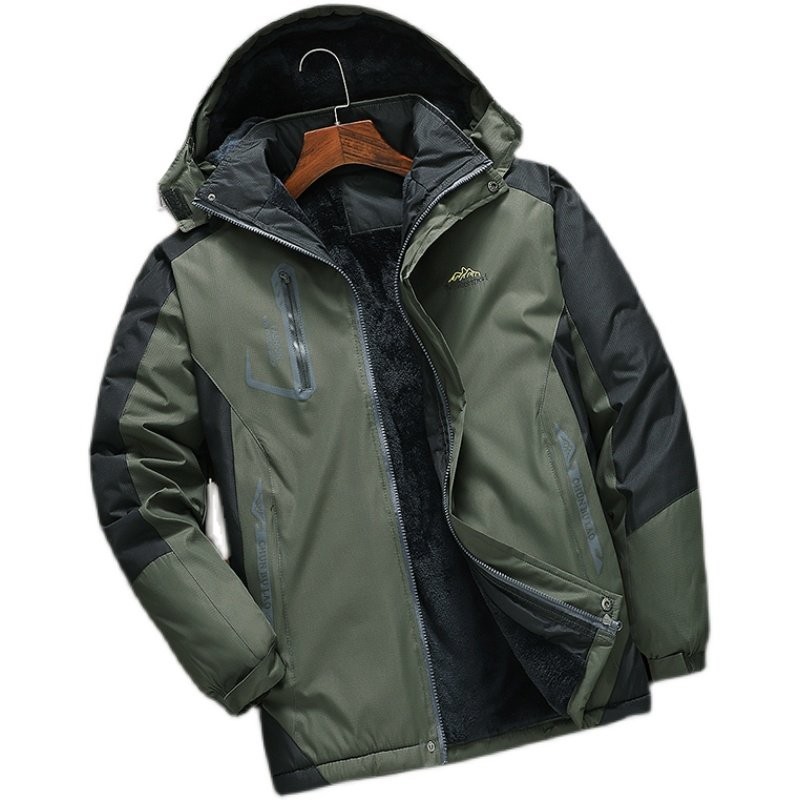冬季棉衣外套男士加绒加厚冲锋衣防风防水棉服工装劳保棉袄工作服,淘宝优惠券,粉丝福利购,淘宝优惠卷