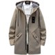 Simple mid-length trench coat men's spring and autumn jacket