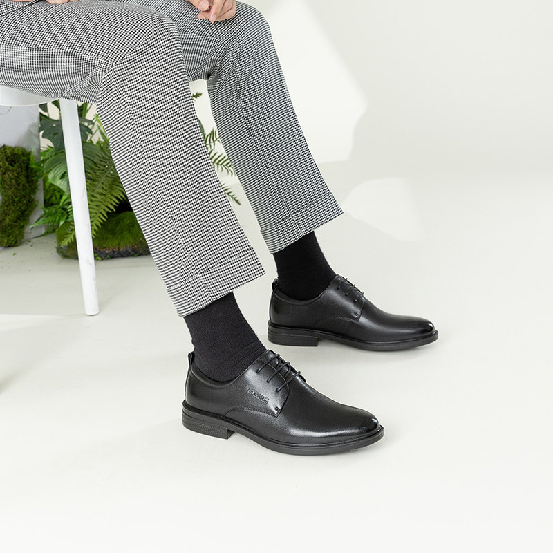 Aokang men's business formal leather shoes