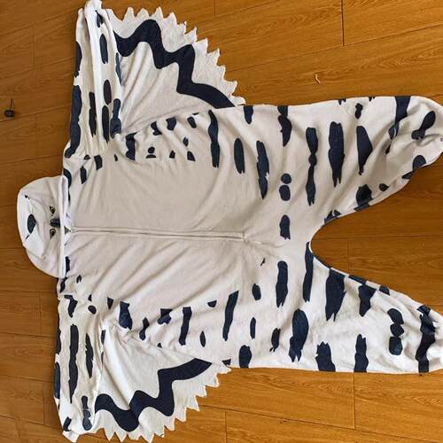 2024新款雪鸮猫头鹰卡通连体睡衣成人万圣节动物演出服男女onesie - 图0