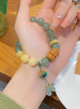 中式玉手串小众文艺手链