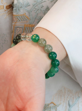 五行多宝水晶手链金木水火土男女款情侣新手串小红书爆款