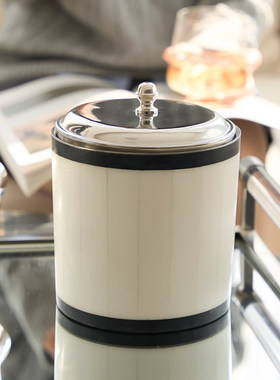 印度进口不锈钢牛骨冰桶装饰摆件