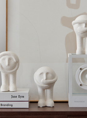 现代简约卡通陶瓷苹果梨子摆件