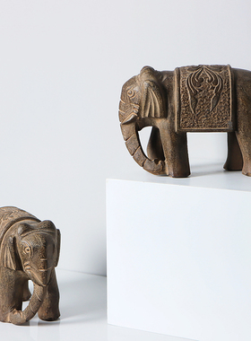 中式风售楼处天然石材雕刻摆件