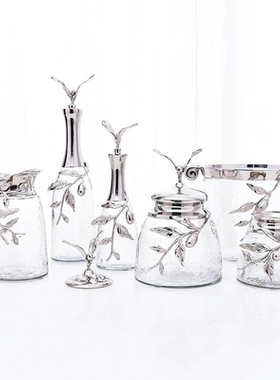 玻璃收纳客厅玻璃罐装饰罐摆件