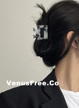 蝴蝶定制发夹醋酸ins风鲨鱼夹