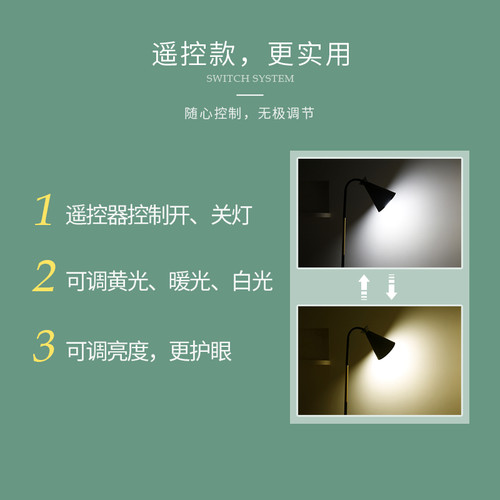 麦木木北欧马卡龙落地灯创意ins风客厅卧室直播现代简约立式台灯 - 图0