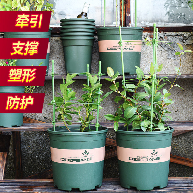 家用铁艺花盆支架月季花架爬藤架铁线莲花盆支撑架植物爬藤架,淘宝优惠券,粉丝福利购,淘宝优惠卷