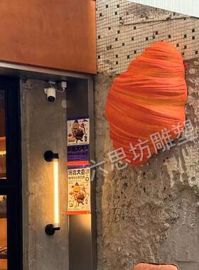 牛角包可颂面包模型玻璃