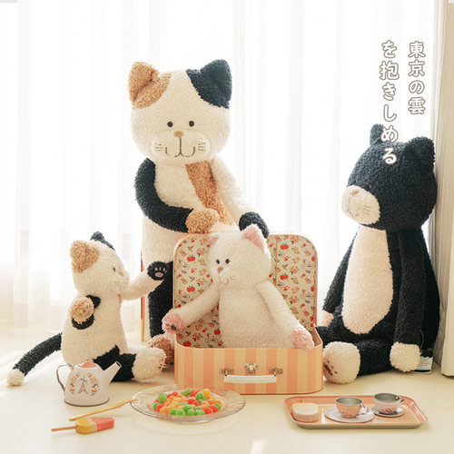 LIVHEART茶米猫玩偶毛绒玩具猫咪抱枕三花喵公仔娃娃生日礼物女 - 图3