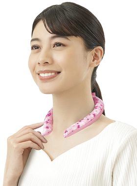 日本冰凉项圈挂脖夏天降温神器降暑冰脖环围脖颈圈户外清凉项圈