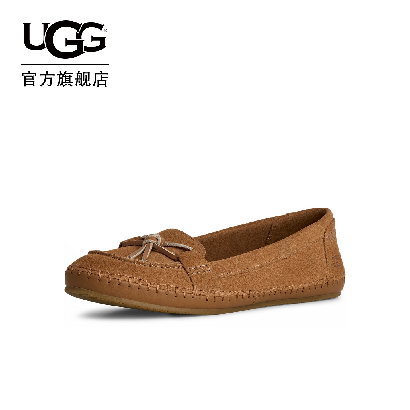 UGG春季新款女士时尚舒适纯色简约平底休闲懒人鞋豆豆鞋 1178870