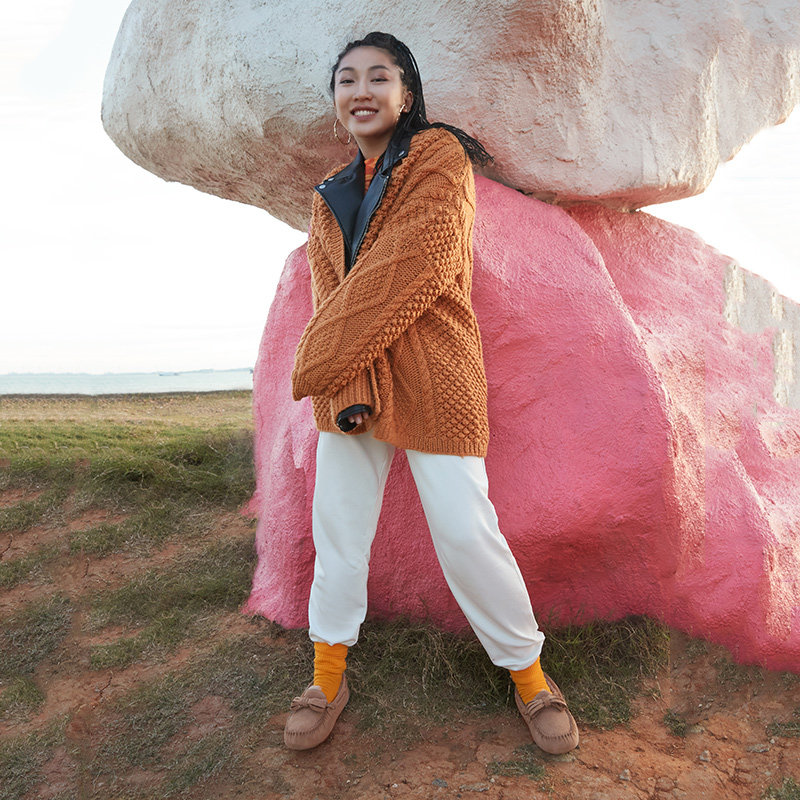 ugg2021秋冬新款便鞋一脚蹬平底鞋 UGG乐福鞋（豆豆鞋）