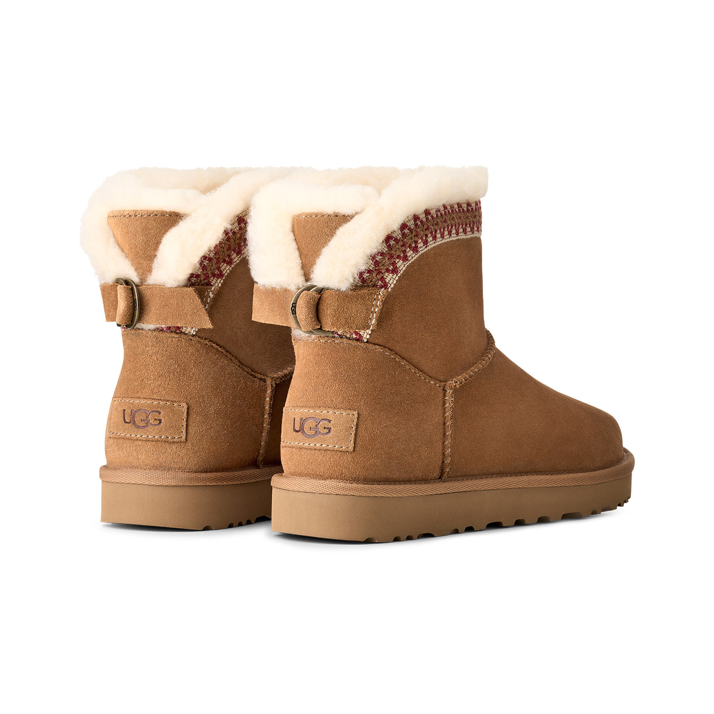 UGG秋季新款女士时尚舒适保暖纯色平底圆头短筒休闲雪地靴1174517