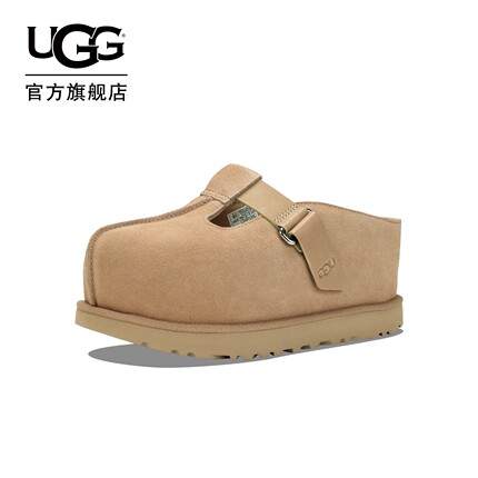 UGG春季女士时尚舒适炫金半拖
