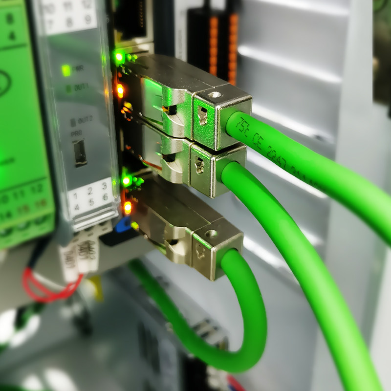 RJ45四芯水晶头profinet可重复接头纯金属工业以太网免压转接头_虎窝淘