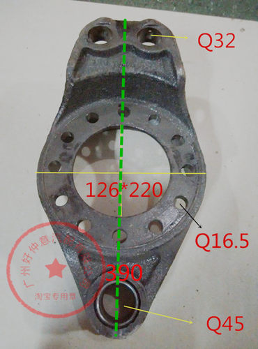 重汽王牌欧虎南骏瑞吉鸿运福田153桥后制动底板刹车盘底板底板 - 图0