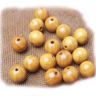 4-18mm100颗天然禾木辟圆形珠子手工DIY串珠散珠串门帘手链包邮 - 图2