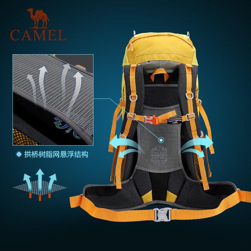 骆驼户外登山包男户外专业女爬山包 骆驼箱包双肩背包