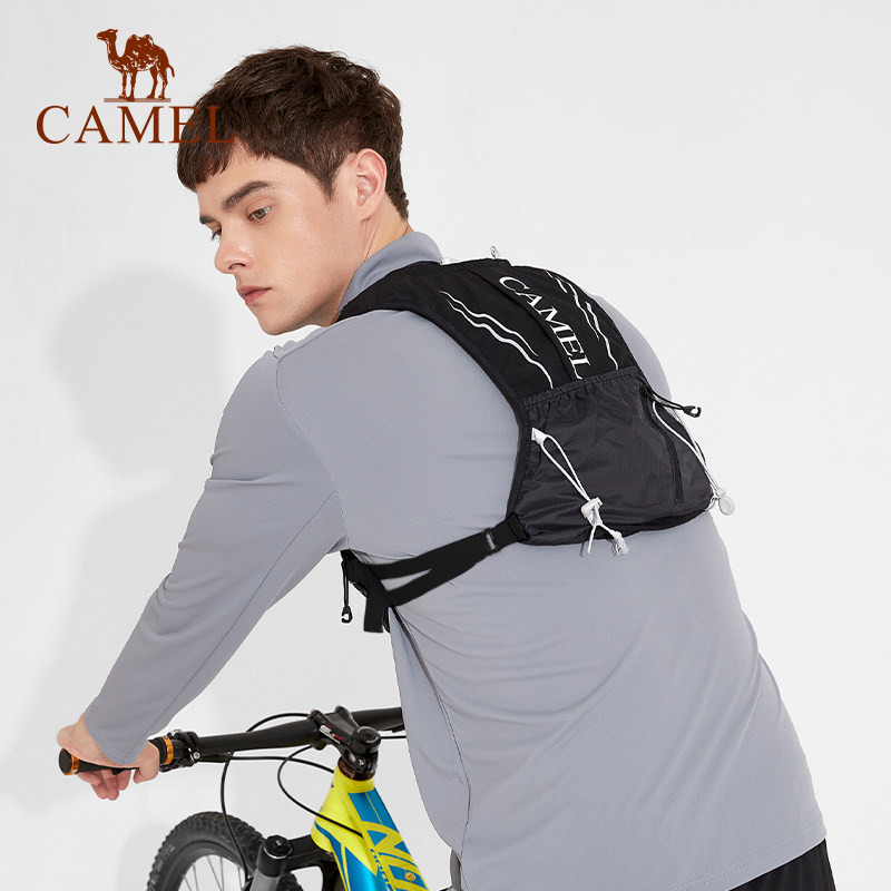 骆驼户外越野跑步男水袋运动双肩包 骆驼箱包双肩背包