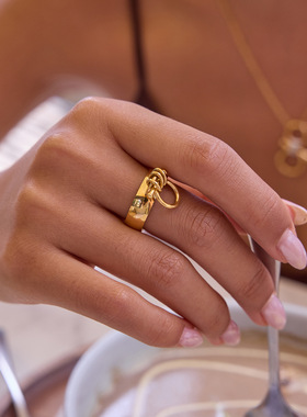 原创马术系列钛钢戒指不掉色轻奢置换不锈钢饰品女跨境rings