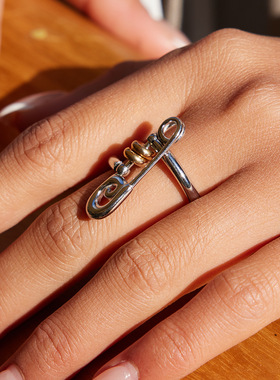 叠戴戒指钛钢不掉色指环韩系ins不锈钢跨境饰品欧美ring