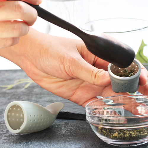创意食品级硅胶茶包小人海狮泡茶隔茶漏茶滤茶叶过滤网滤茶器茶具 - 图0