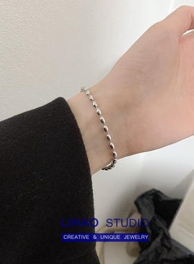 简约豆子手链钛钢不掉色