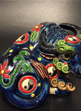 十二生肖动物公仔石湾陶瓷