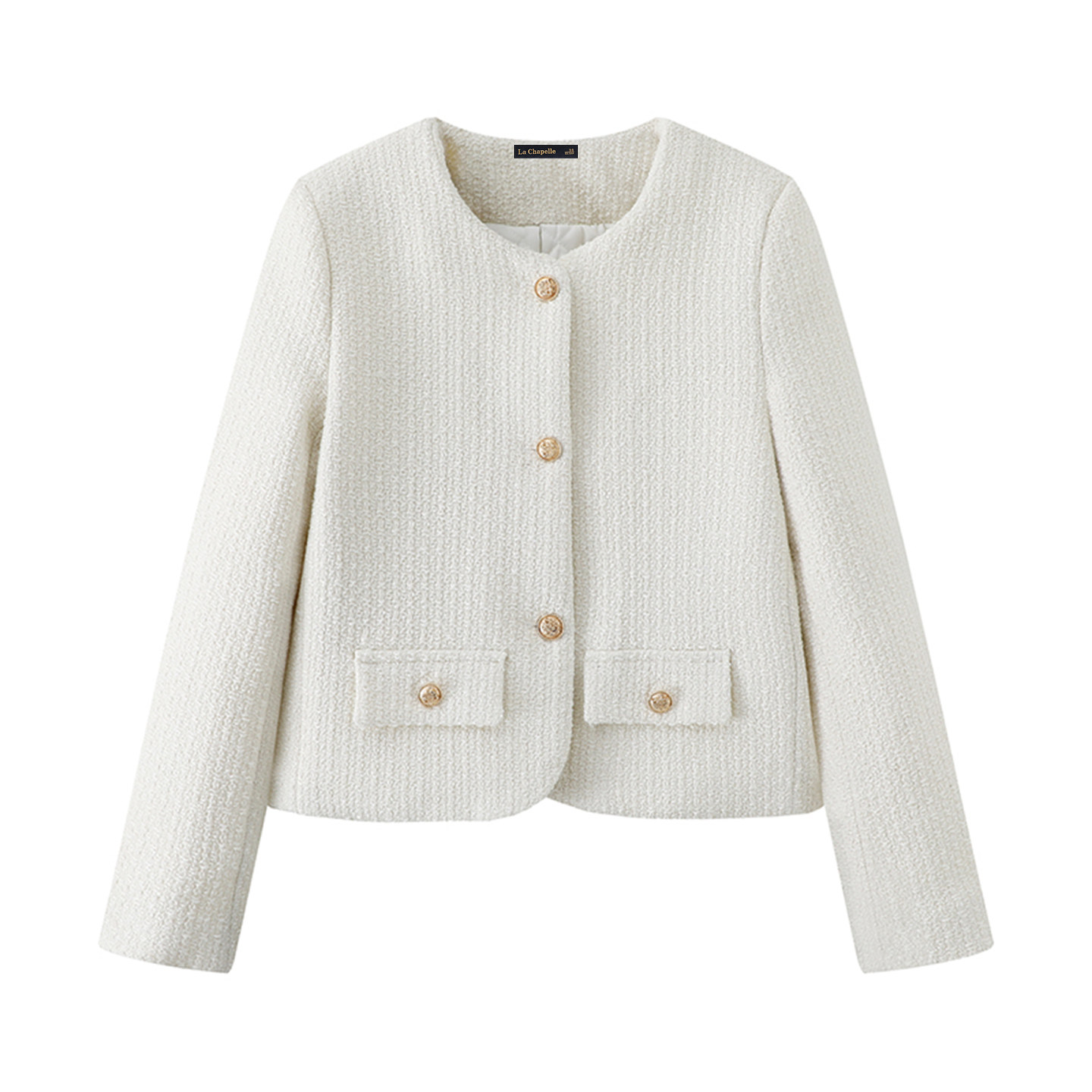 拉夏贝尔/La Chapelle法式小香风外套女秋冬新款名媛气质夹克上衣,淘宝优惠券,粉丝福利购,淘宝优惠卷