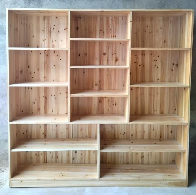 Bookcase full solid wood simple modern solid wood