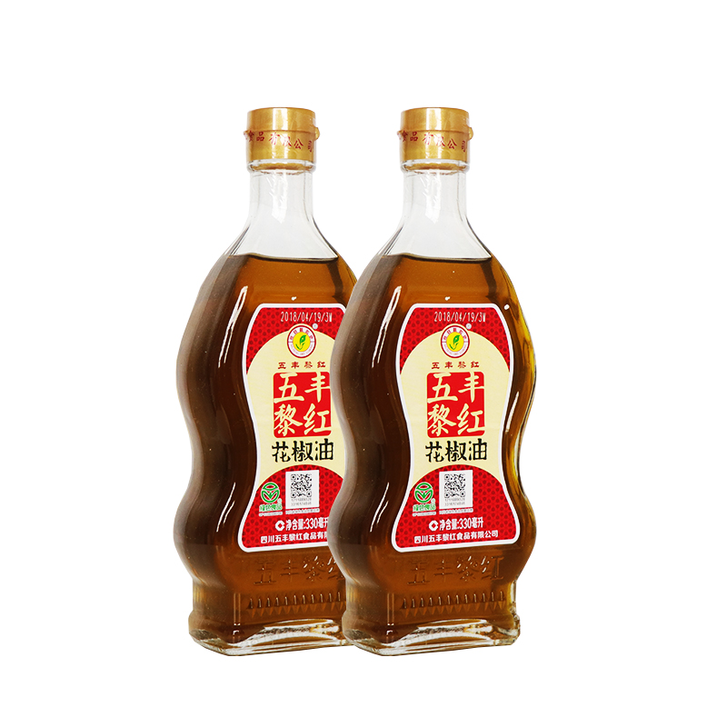 一份两瓶五丰黎红花椒油330ml*2瓶 正宗四川汉源花椒油 特麻花椒 - 图1