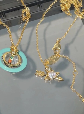 立体图形星球锁骨链项链