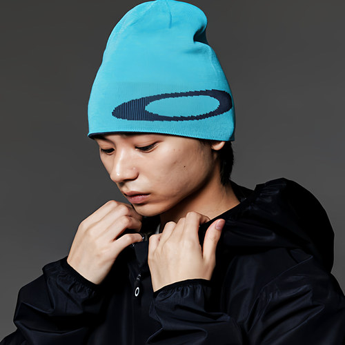 Oakley Ellipse Beanie 欧克利大椭圆拼色秋冬保暖无檐针织冷帽 - 图3