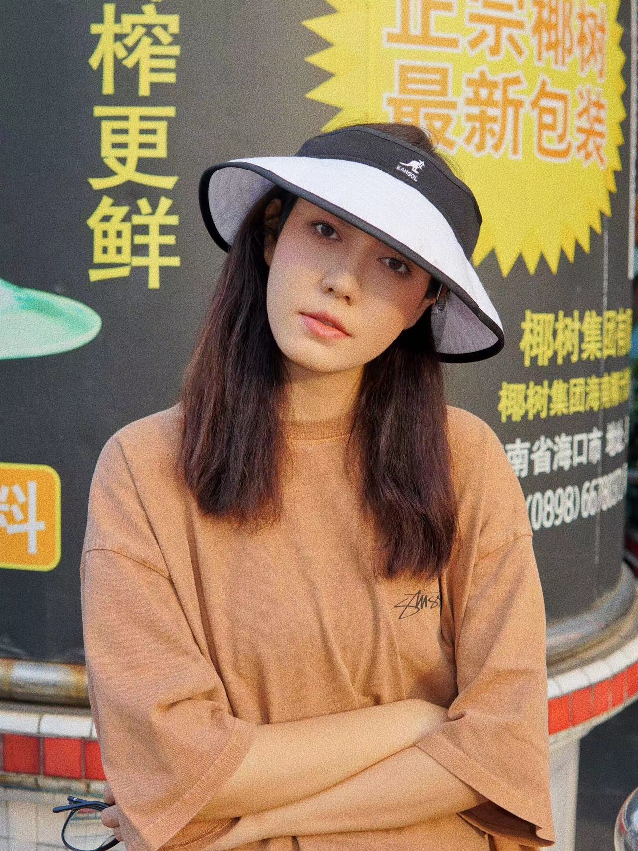 Kangol Golf Sun Visor袋鼠春夏新款空顶高尔夫防晒遮阳帽太阳帽