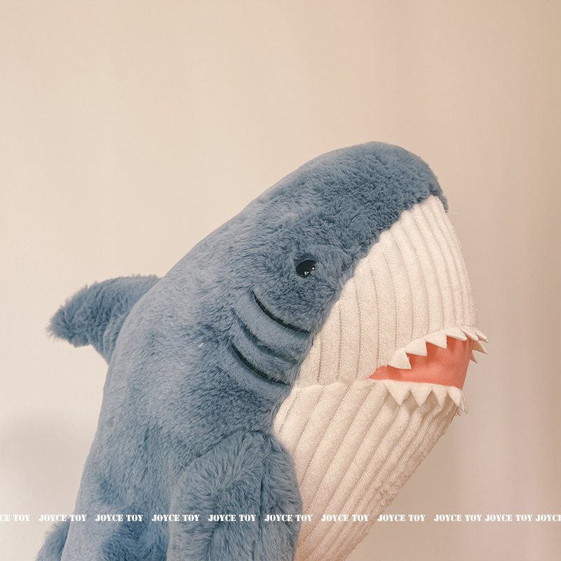 眠眠鲨鱼毛绒玩具玩偶抱枕靠垫可爱布偶公仔大白鲨生日礼物女生 - 图0