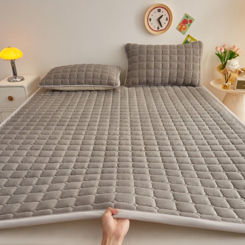 冬季法兰绒珊瑚绒床单毛毯加厚铺床毯子床上用学生宿舍单人加绒毯