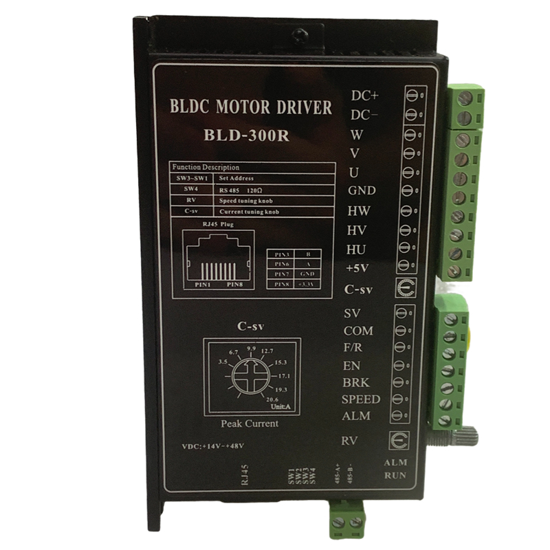 BLD-300R直流无刷电机驱动器 带485控制器 24V 300W内 Modbus通讯 - 图3