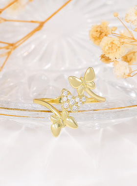 女镀金韩国原单氛围感戒指