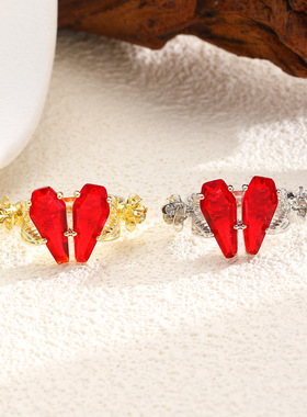 时尚复古食人花的心戒指