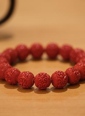 回纹手串安之朱砂男女父母长辈