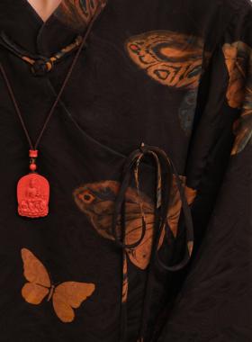 安之朱砂 本命佛吊坠女 护佑一生 八大守护神生肖挂坠 本命年正品