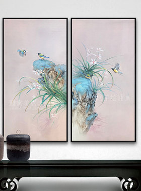 雅客美居吉祥花鸟新中式楼道挂画