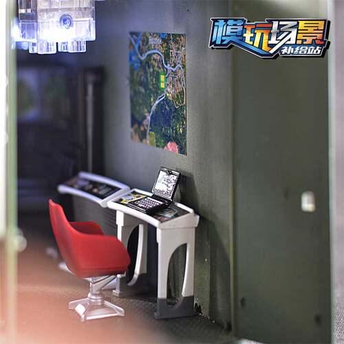 1/18 2.5 3.75寸 GIJOE 酸雨战争 绿谷 可动 场景 配件 散货 电脑 - 图1