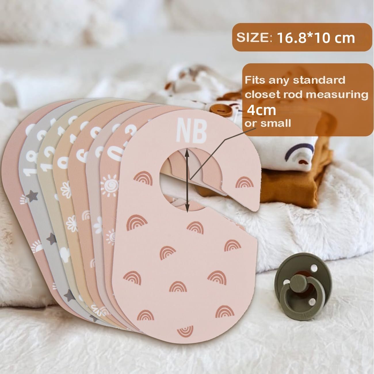 跨境现货尺码分隔片衣柜婴儿衣橱分类牌大号塑料片椭圆分割牌热销,淘宝优惠券,粉丝福利购,淘宝优惠卷