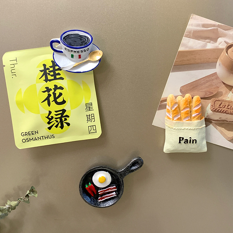 ins仿真食物冰箱贴可爱磁吸磁力贴个性创意吸铁石3d立体小巧装饰 - 图3