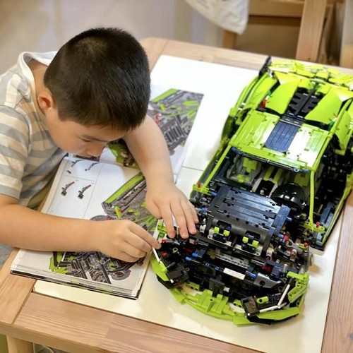 兰博基尼积木拼装益智玩具男孩系列六一儿童节礼物汽跑车6岁以上